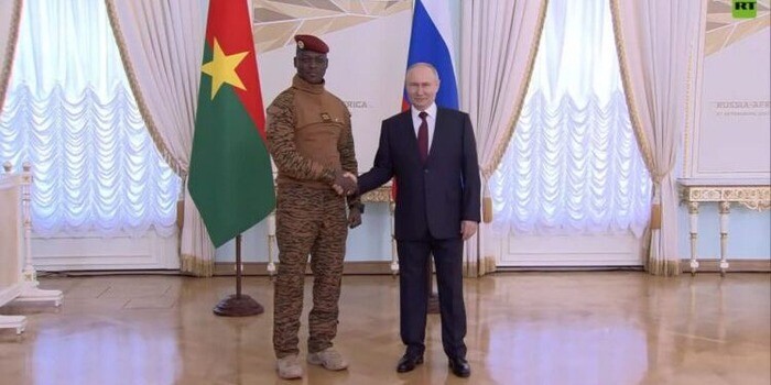 Ibrahim Traore et Vladmir Poutine